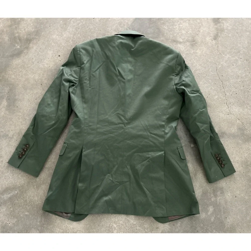 INDOCHINO Green 2 Pc Suit SoHo Jacket Blazer and Newbury Cuffed Pants XS